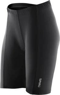 SPIRO S187F Damskie spodenki rowerowe Padded Bikewear - Kolor: Czarny - Rozmiar: L (14) - Spodenki rowerowe - miniaturka - grafika 1