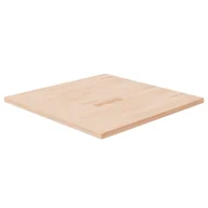 Blaty meblowe i parapety okienne - Kwadratowy blat do stolika, 70x70x2,5 cm, surowe drewno dębowe - miniaturka - grafika 1