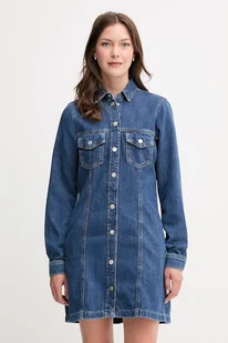 Pepe Jeans sukienka jeansowa kolor niebieski mini prosta PL95377284C1 - Sukienki - miniaturka - grafika 1