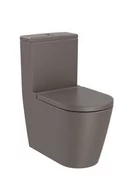 Kompakty WC - Roca Inspira Toaleta WC stojąca 64,5x37,5 cm kompaktowa bez kołnierza cafe A342526660 - miniaturka - grafika 1