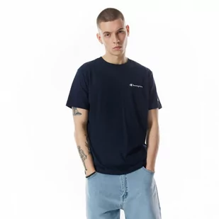 Męski t-shirt z nadrukiem Champion Legacy Crewneck T-shirt - granatowy - CHAMPION - Koszulki sportowe męskie - miniaturka - grafika 1