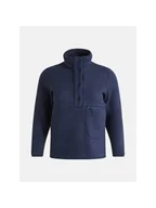 Bluzy damskie - Bluza polarowa damska Peak Performance W Fleece Snap T Neck granatowy M - miniaturka - grafika 1