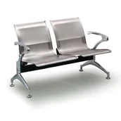 Inne meble biurowe - B2B Partner Ławka do poczekalni Strong, 2-miejscowa nierdzewny 452070 - miniaturka - grafika 1