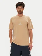 Koszulki męskie - adidas T-Shirt Z.N.E. JW4737 Beżowy Regular Fit - miniaturka - grafika 1