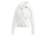 Swetry damskie - adidas Damski sweter W ZNE Hd, biały, M - miniaturka - grafika 1