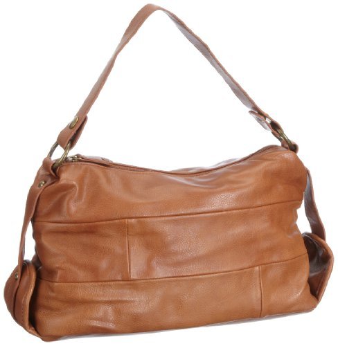 PIECES Damska torba Kiam Shop Cross Over z uszami, 32 x 19 x 13 cm, brązowy - Br?zowy koniak - 32x19x13 cm (B x H x T)