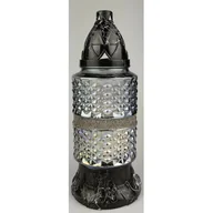 Lampiony i znicze - Znicz szklany z wkładem biały 24,5 cm 90 g - miniaturka - grafika 1