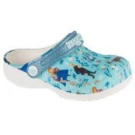 Buty dla dziewczynek - Klapki Crocs Frozen Baya Clog Jr 210352-90H niebieskie - miniaturka - grafika 1