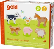 Figurki dla dzieci - Drewniane figurki zwierząt na wsi Goki - miniaturka - grafika 1