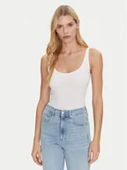 Koszulki i topy damskie - Mustang Top Lynn 1013930 Biały Slim Fit - miniaturka - grafika 1