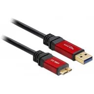 Kable USB - Delock Kabel USB 3.0 Czerwony A > Micro-B 1.0 m - miniaturka - grafika 1