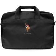 Torby na laptopy - US Polo Assn US Polo Assn Computer Bag Torba na notebooka 15 czarny) 10_19067 - miniaturka - grafika 1