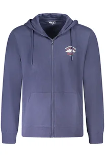 WRANGLER MĘSKA BLUZA Z ROZPINANYM TYŁEM NIEBIESKA - Bluzy męskie - miniaturka - grafika 1