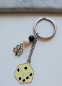 Breloki - Brelok Breloczek Kostka Gra Koniczyna Prezent - miniaturka - grafika 1