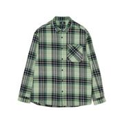 Koszule męskie - Cropp - Zielona koszula w kratę - Khaki - miniaturka - grafika 1