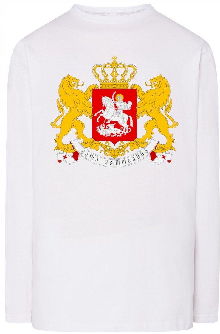 Gruzja Georgia Bluza Longsleeve Męska r.S