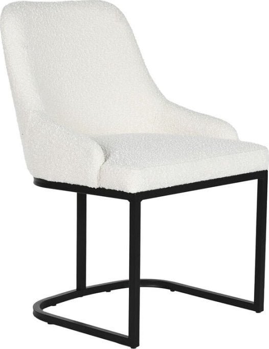 Bigbuy Home Krzesło do Jadalni Home ESPRIT Biały Czarny 54 x 61 x 82,5 cm