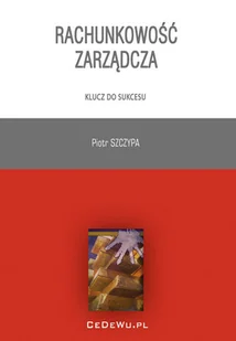 Rachunkowość zarządcza. Klucz do sukcesu - Finanse, księgowość, bankowość - miniaturka - grafika 1
