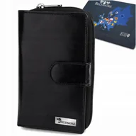 Portfele - Portfel skórzany damski RFiD skóra na karty klasyk duży czarny Beltimore - miniaturka - grafika 1