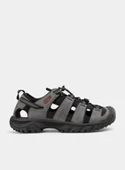 Sandały męskie - Sandały trekkingowe Keen Targhee III Sandal - grey - miniaturka - grafika 1