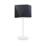 Lampy stojące - Lampka nocna LYSNE Wuhu, 60 W, E27, czarna/biała, 43x23 cm - miniaturka - grafika 1