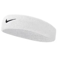 Ozdoby do włosów - Frotka opaska na czoło Nike Swoosh (kolor Biały, rozmiar N/A) - miniaturka - grafika 1