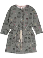 Sukienki - Walkiddy Sukienka dresowa w kolorze szarym - miniaturka - grafika 1