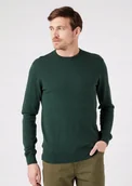 Swetry męskie - WRANGLER CREWNECK SYCAMORE GREEN W8A02PG49 S - miniaturka - grafika 1