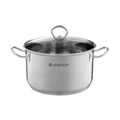 Garnki - AMBITION Garnek ze szklaną pokrywą 4,9 L ACERO (60812) - miniaturka - grafika 1