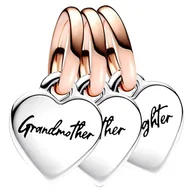 Charmsy - Charmsy do Pandora - CHARMSY BABCIA, MAMA, CÓRKA - miniaturka - grafika 1