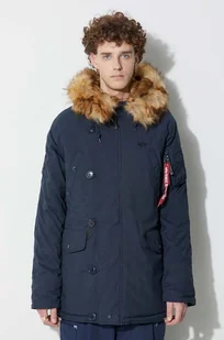 Alpha Industries kurtka Explorer męska kolor granatowy zimowa 193128.07-GRANATOWY - Kurtki męskie - miniaturka - grafika 1