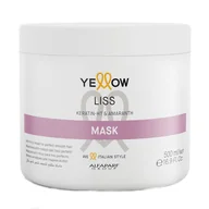 Maski do włosów - ALFAPARF YELLOW LISS THERAPY Maska prostowane 500ml - miniaturka - grafika 1