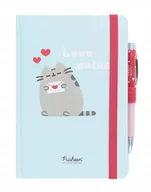 Pozostałe książki - Grupo Erik Notebook Pusheen z boligrafem - Notebook A5 Premium - Notatnik w paski w miękkiej oprawie | Notatnik A5 białe arkusze - Notatnik A5 - Notatnik A5 - miniaturka - grafika 1