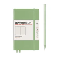 Notesy i bloczki - Notatnik Leuchtturm1917 Pocket A6, twarda oprawa, kropki, sage - miniaturka - grafika 1