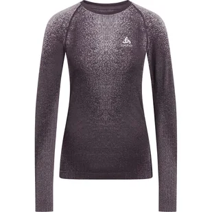 Bluza termoaktywna damska Odlo Performance Warm Blackcomb BL Top Crew Neck LS - Bluzy sportowe damskie - miniaturka - grafika 1