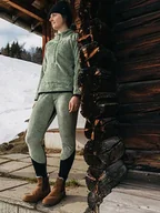Spodnie sportowe damskie - Burton Legginsy funkcyjne "[ak] Baker High Loft" w kolorze zielono-czarnym - miniaturka - grafika 1