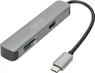 Czytniki kart pamięci - Stacja dokująca Digitus Travel USB-C 5 portów (4016032472568) - miniaturka - grafika 1