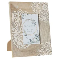 Ramki na zdjęcia - Ramka na Zdjęcia DKD Home Decor Brązowy Drewno Plastikowy Drewno mango Indianin 20 x 2 x 25,5 cm - miniaturka - grafika 1
