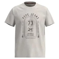 Koszulki i topy damskie - Pepe Jeans Koszulka męska damska, beżowy (kość słoniowa), S - miniaturka - grafika 1