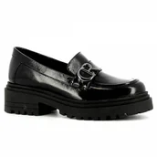 Mokasyny damskie - Lakierowane mokasyny na platformie CARINII - Carinii - miniaturka - grafika 1