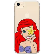 Etui i futerały do telefonów - ERT GROUP etui na telefon Iphone 7/8/ SE 2/ SE 3, case oryginalny i oficjalnie licencjonowany przez Disney, wzór Ariel 009, optymalnie dopasowane, plecki z TPU częściowo przeźroczyste - miniaturka - grafika 1