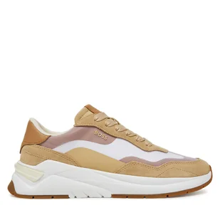 Sneakersy BOSS Skylar Runn 50541617 Beżowy - Sneakersy damskie - miniaturka - grafika 1