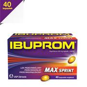 Leki przeciwbólowe - Lek USP ZDROWIE SP Z O.O IBUPROM Max Sprint 400 mg przeciwbólowy 40 kapsułek 3683953 - miniaturka - grafika 1