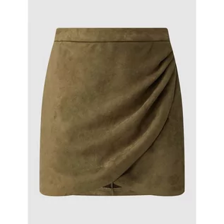 Spódnice - Spódnica mini z imitacji skóry welurowej model Donnadina - Vero Moda - grafika 1