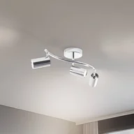 Lampy sufitowe - Reflektor sufitowy Spotte, chrom, 3-punktowa Spotte Lucea, możliwość ściemniania, chromowy / srebrny, salon / jadalnia, metal, nowoczesny - miniaturka - grafika 1