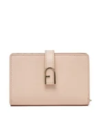 Portfele - Furla Duży Portfel Damski Flow S Compact Wallet WP00401 BX2045 0496S Różowy - miniaturka - grafika 1