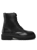 Botki męskie - Pepe Jeans Trapery Durham Combat PMS50254 Czarny - miniaturka - grafika 1