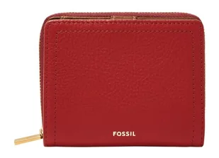 Fossil Logan damski portfel podróżny Bi-Fold, czerwony, czerwony, S - Portfele - miniaturka - grafika 1
