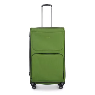 Stratic Bendigo Light Plus 4-rolkowa walizka na kółkach, 84 cm, kieszeń na laptopa, zielony, 84 cm, L Długi - Walizki - miniaturka - grafika 1