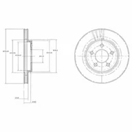 Tarcze hamulcowe - Tarcza hamulcowa DELPHI BG3594 - miniaturka - grafika 1
